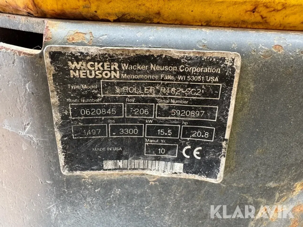 Billede 9 - Råjordskompaktor Wacker Neuson RT 82-SC2