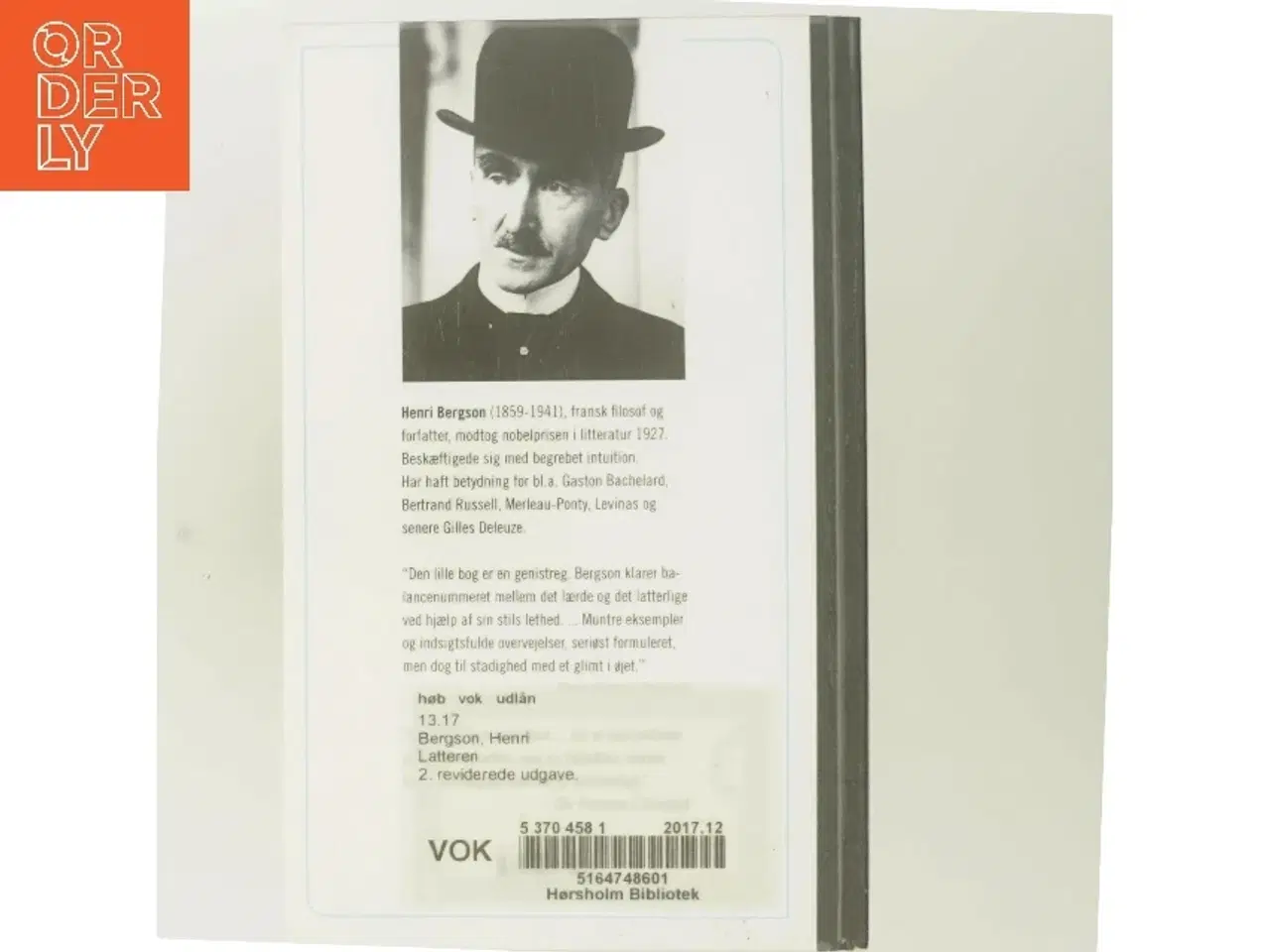 Billede 3 - Latteren af Henri Bergson (Bog)
