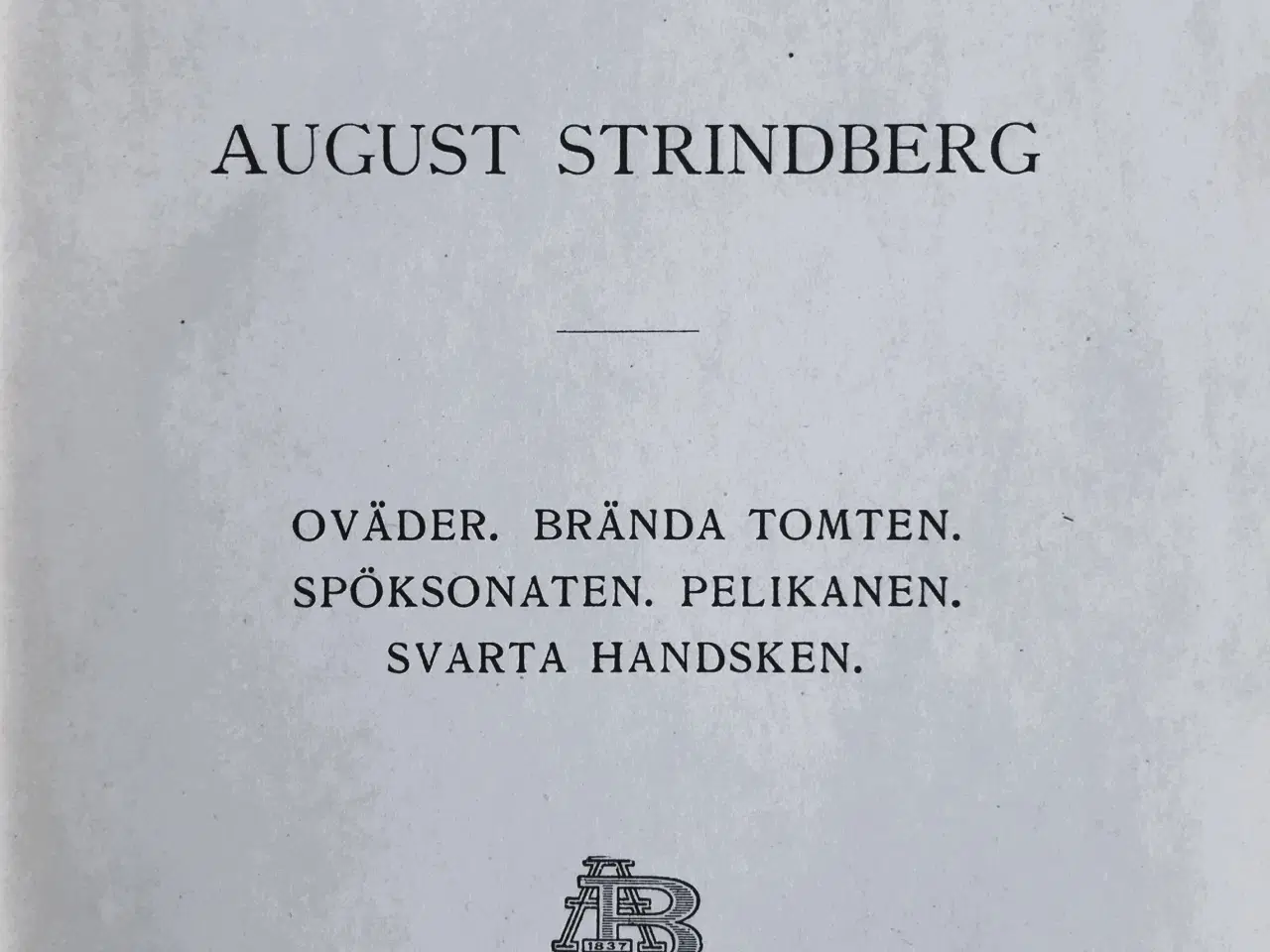 Billede 2 - August Strindberg - Samlede Skrifter