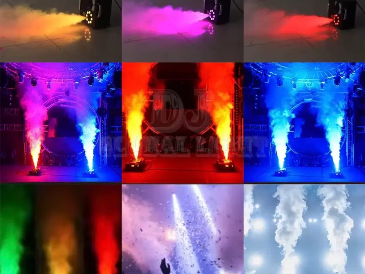 Billede 1 - 1500W Vertikal Røgmaskine m. LED