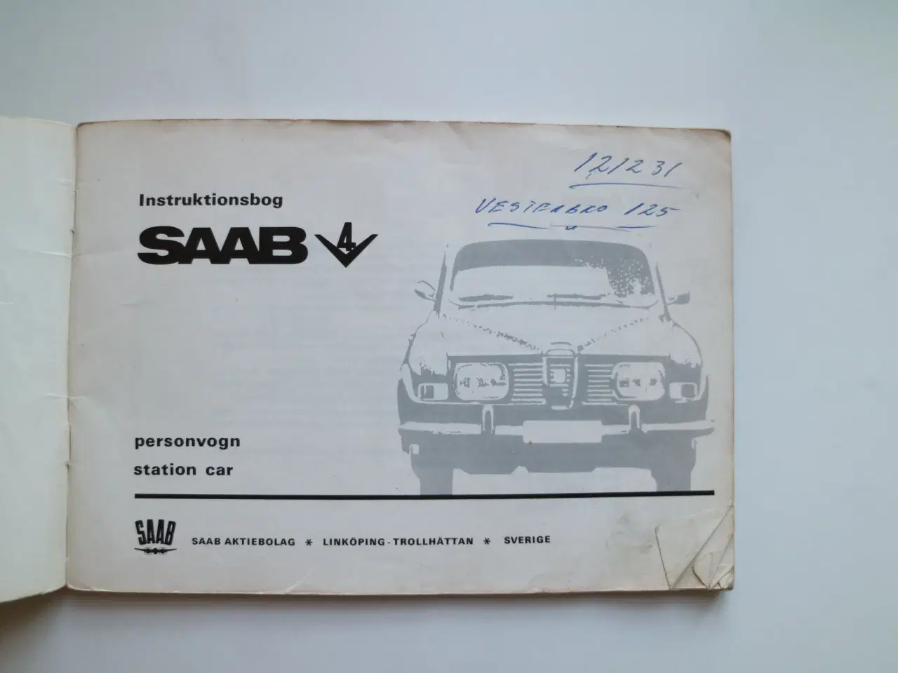 Billede 3 - Instruktionsbog - SAAB 96 V4 - trykt 1968