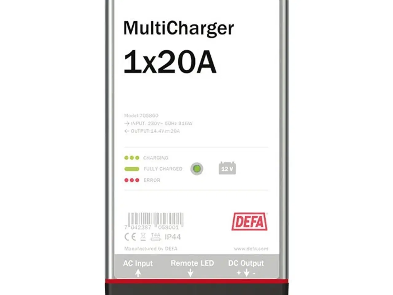 Billede 1 - DEFA multicharger 12v 1x20a