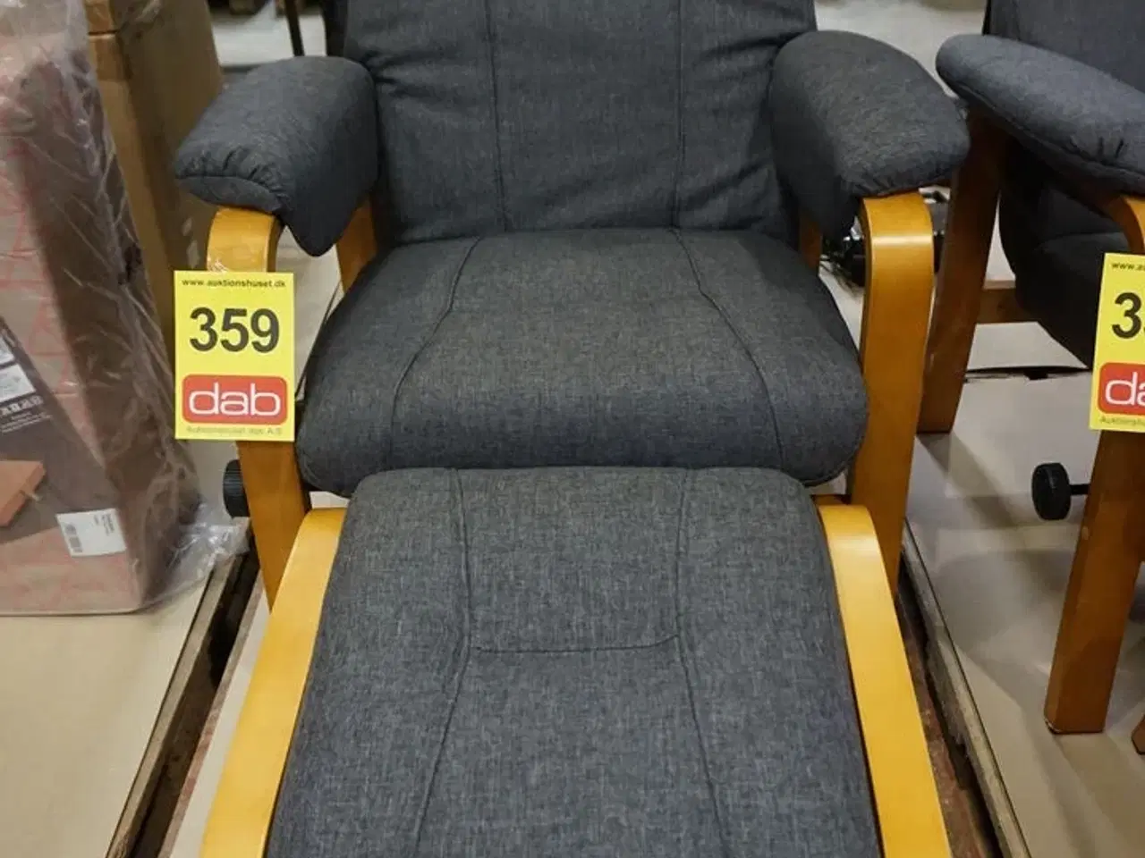 Billede 3 - Otium lænestol inkl. fodskammel - grå