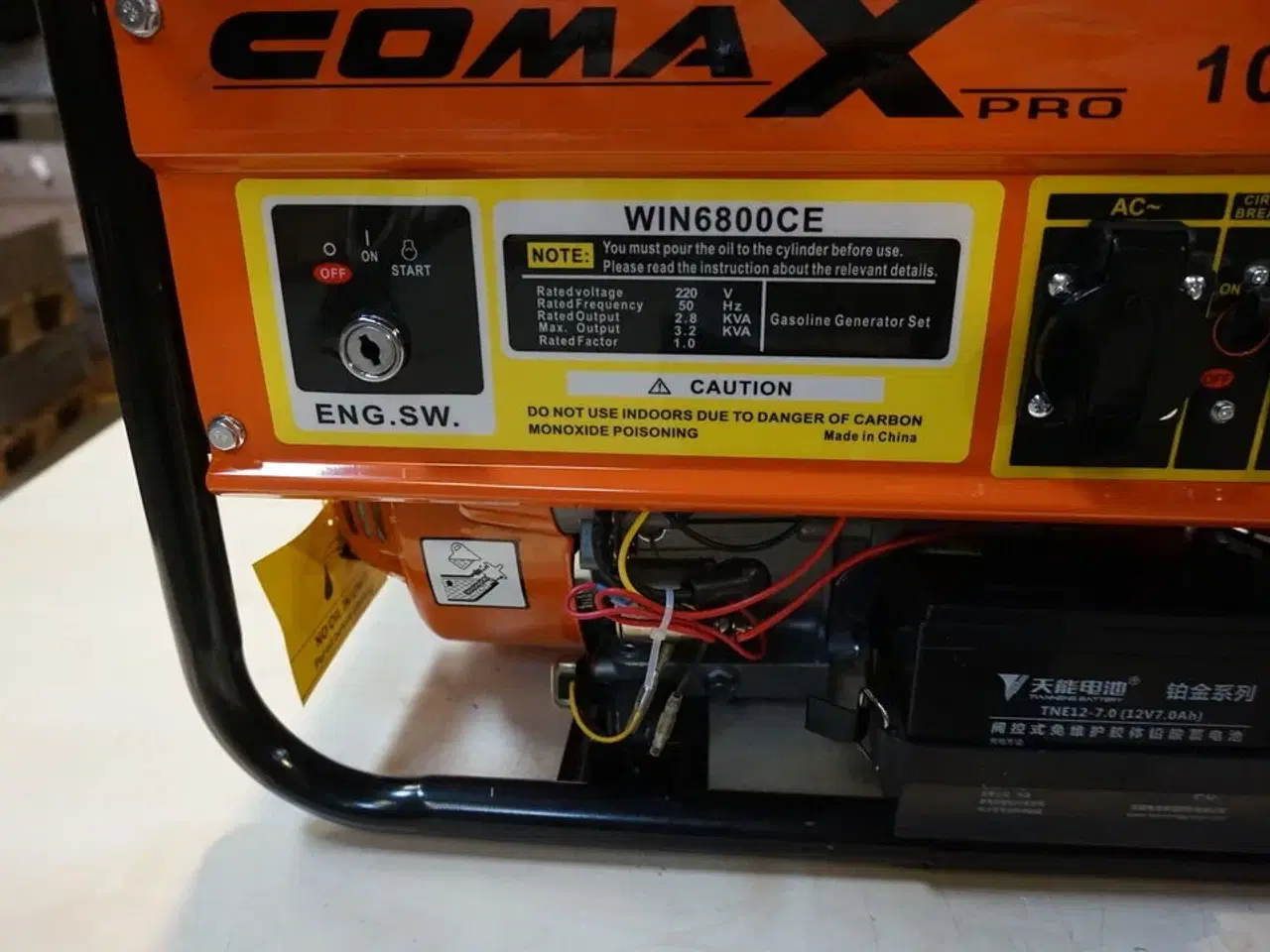 Billede 3 - ComaX Pro Benzin generator WIN6800CE