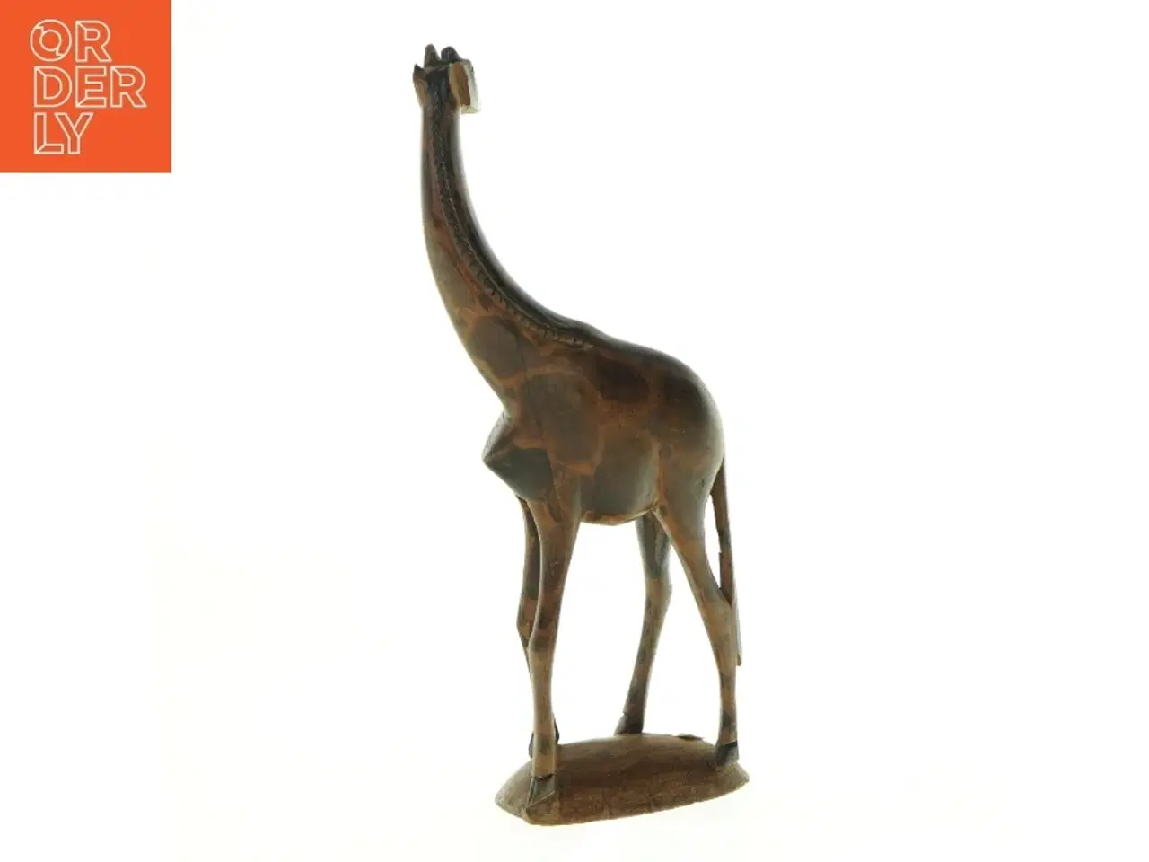 Billede 3 - Træskulptur af giraf (str. 28. x 14 cm)