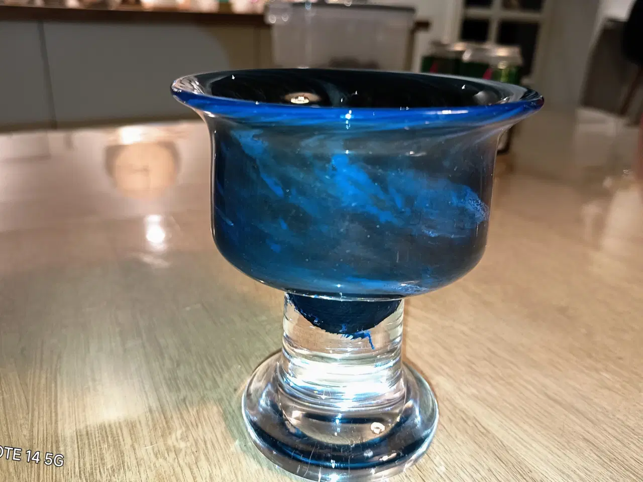 Billede 3 - Bertil Vallien , Kosta Boda skål i blå og sorte to