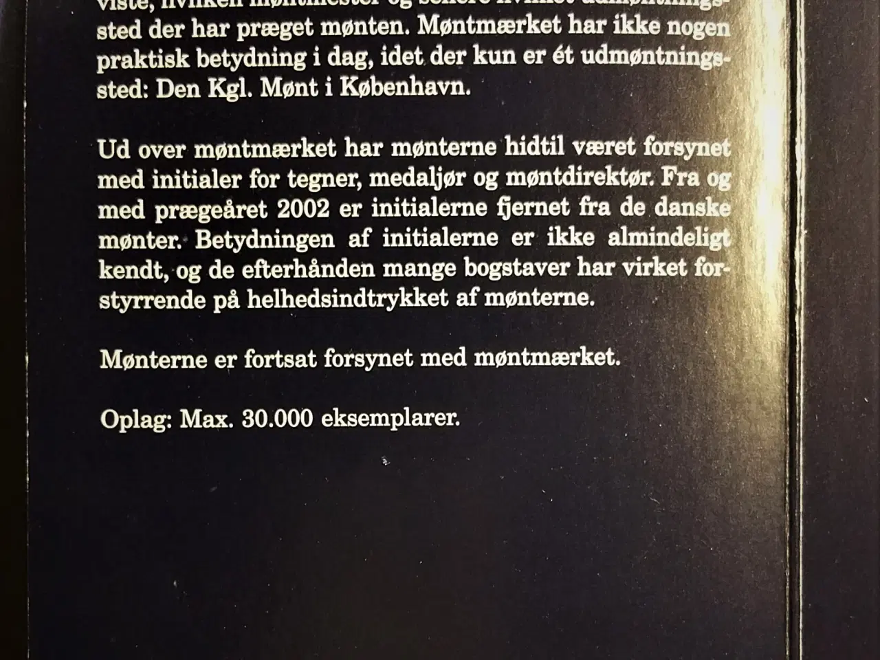 Billede 5 - DET KGL MØNTSÆT 2002  Margrethe II TOP Stand!