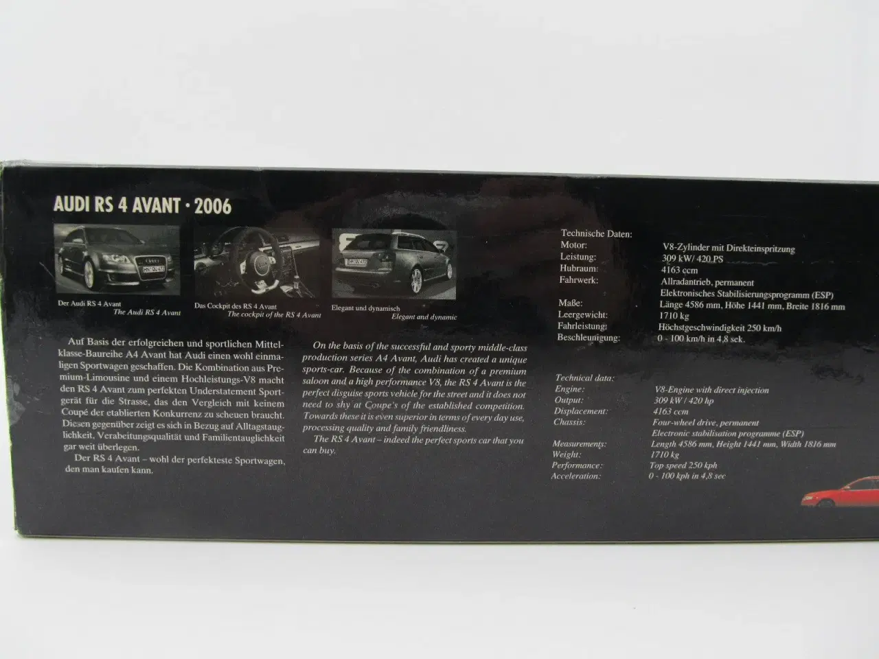 Billede 13 - 2006 Audi RS4 Avant B7 MINICHAMPS - 1:18