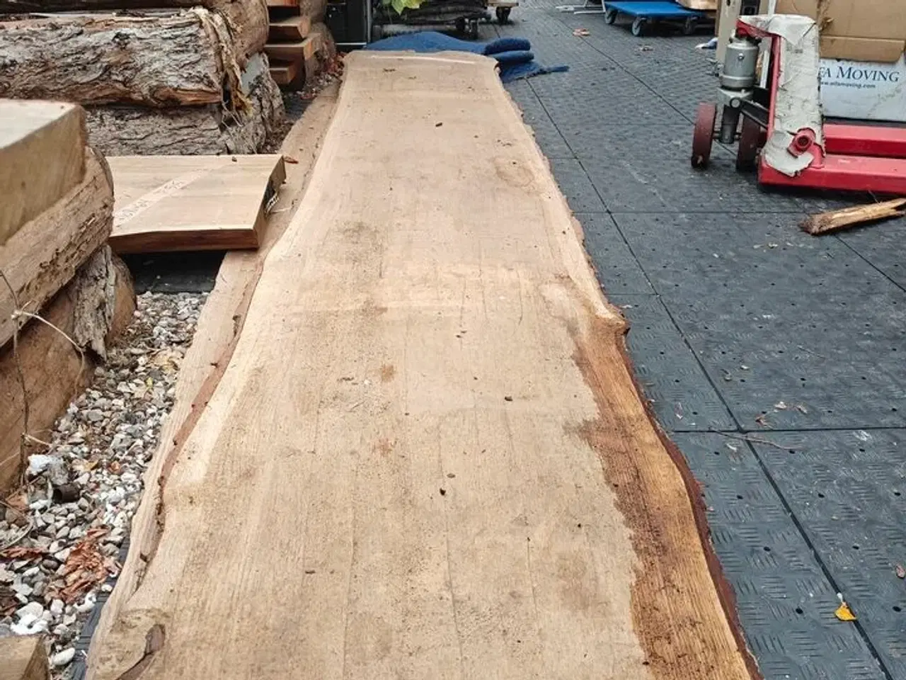 Billede 4 - 1 stk. Egetræsplanke str. 353 x 70 x 5,5