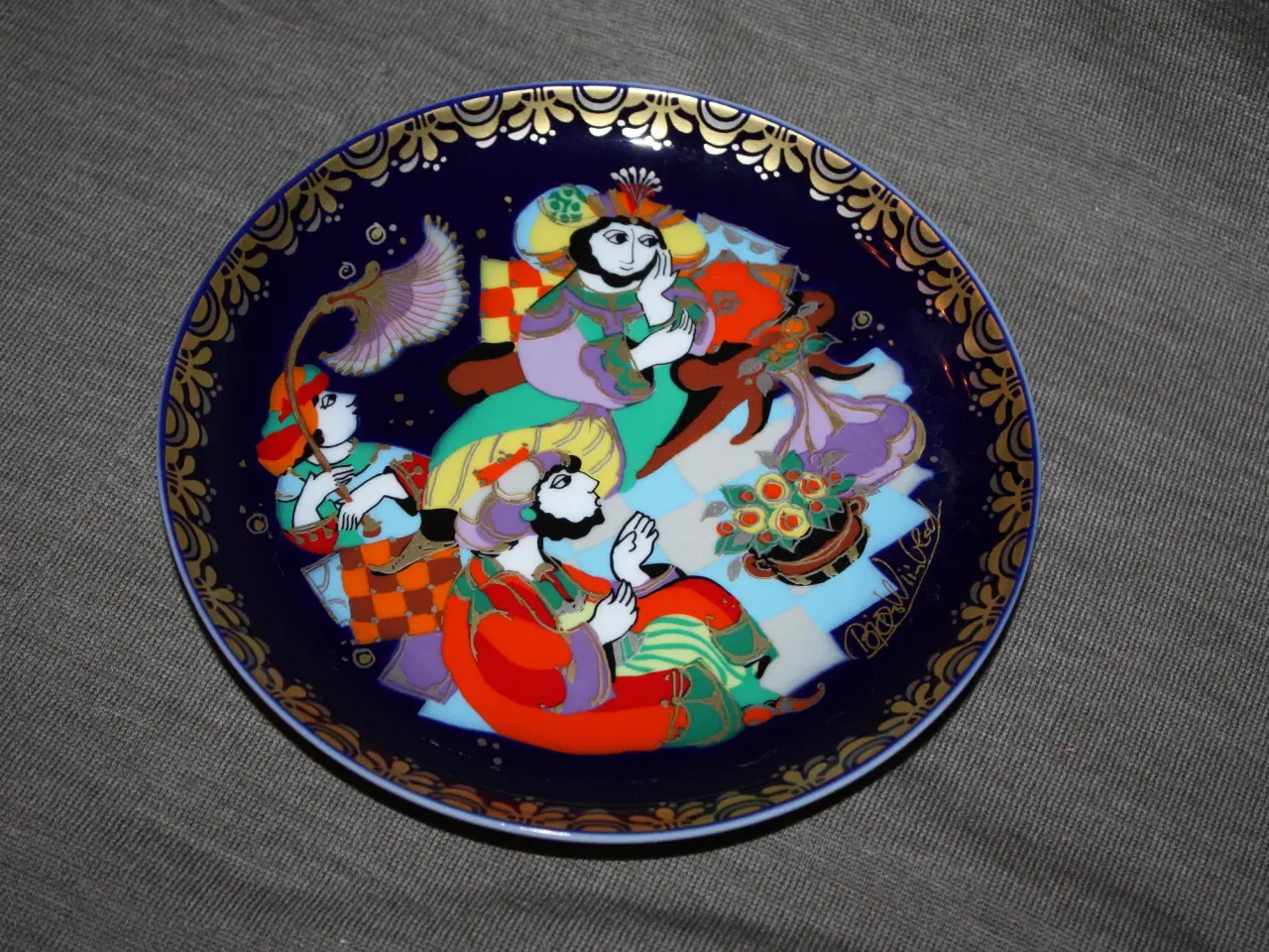 Billede 4 - Bjørn Wiinblad Rosenthal Sindbad platte