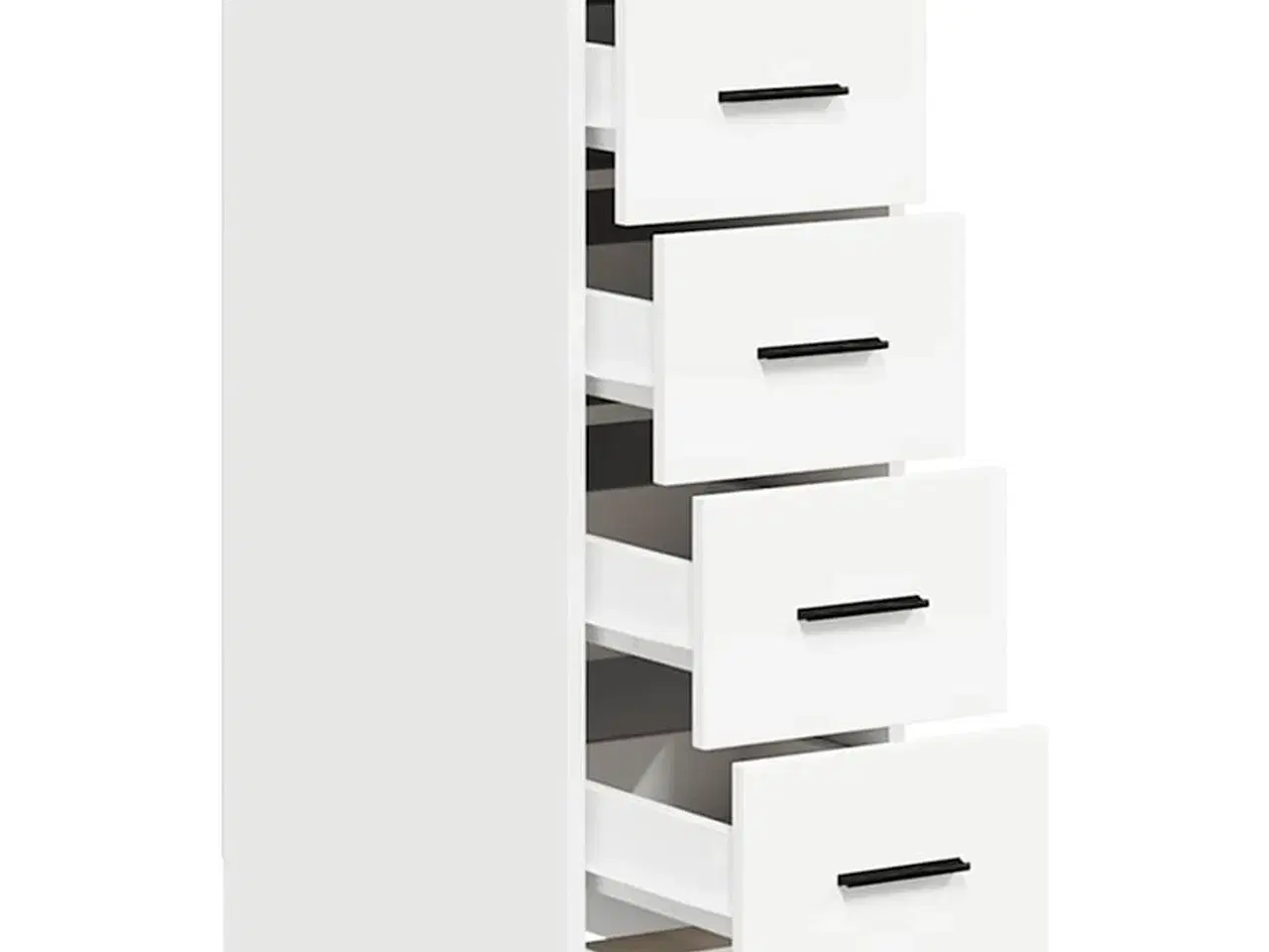 Billede 5 - Garageopbevaringsskab Hvid 30x51x85 cm Massivt træ Fyrretræ