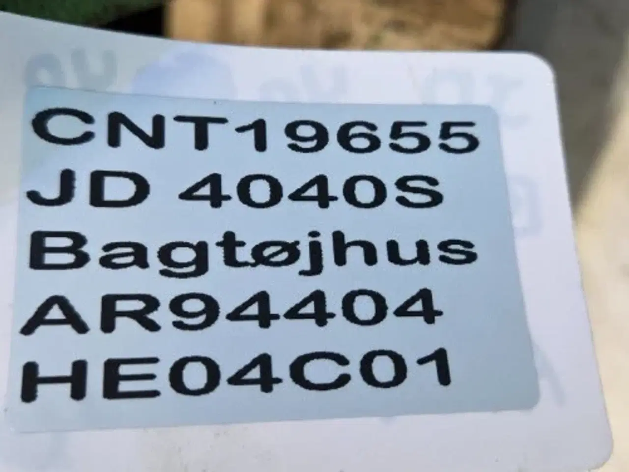 Billede 23 - John Deere 4040S Bagtøjhus AR94404