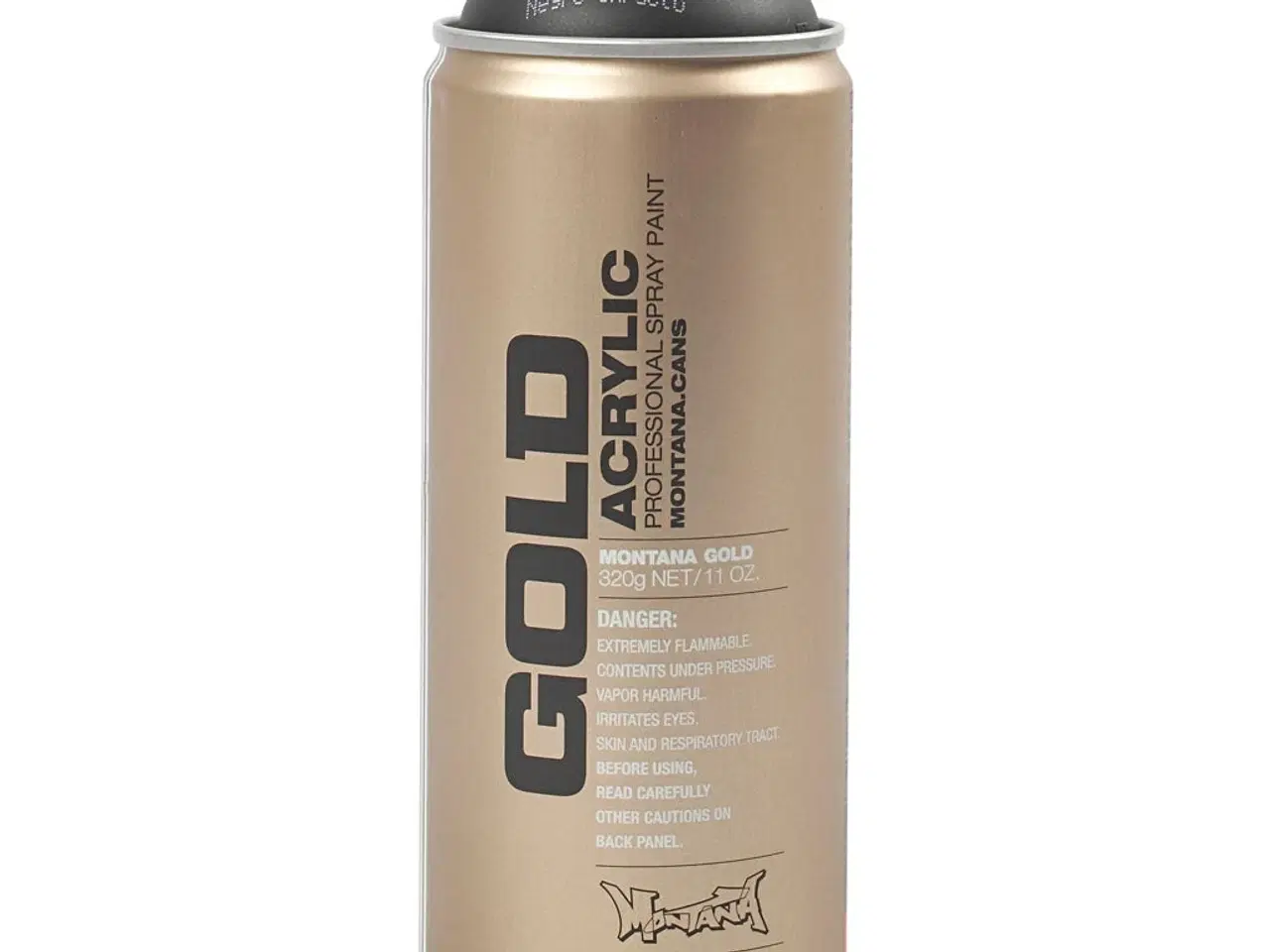 Billede 1 - Montana GOLD Spraymaling - Sort 400ml, Høj Kvalitet
