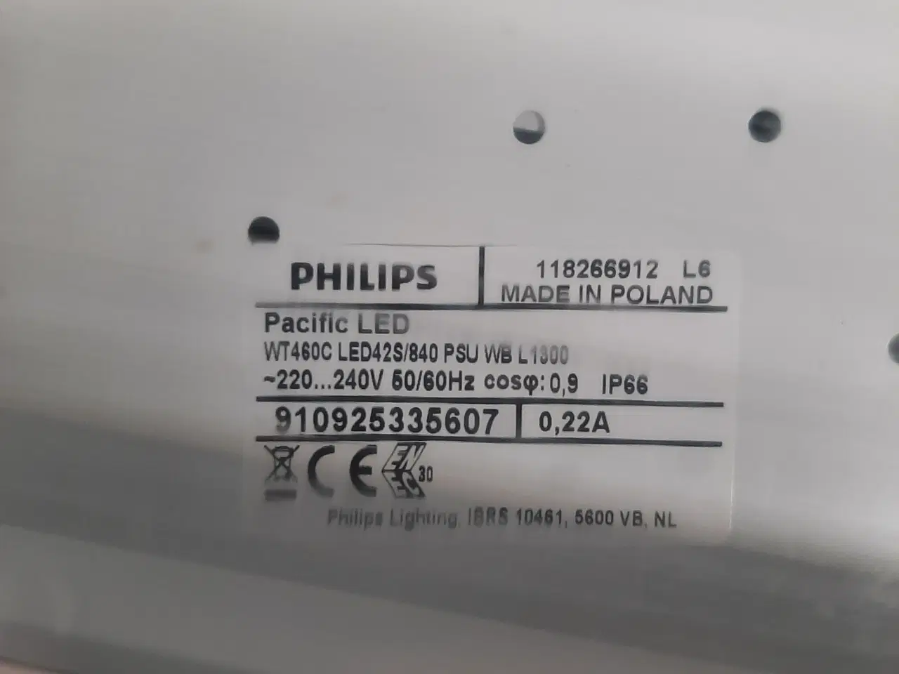 Billede 5 - Philips pacific led wt480c industriarmatur, 1300x96x96mm