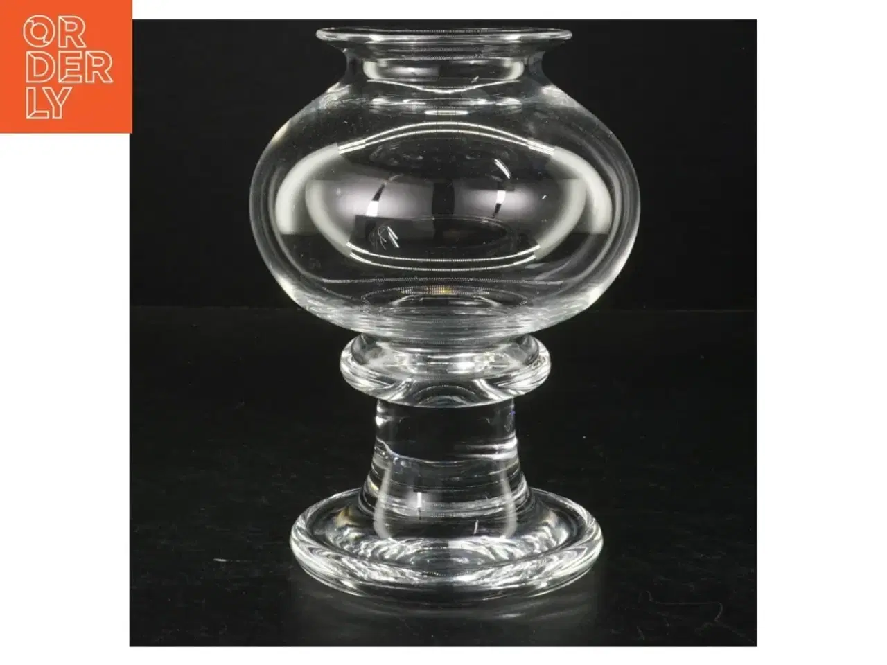 Billede 2 - Gennemsigtig glasvase (str. 14 cm i diameter. længde, 18 cm)