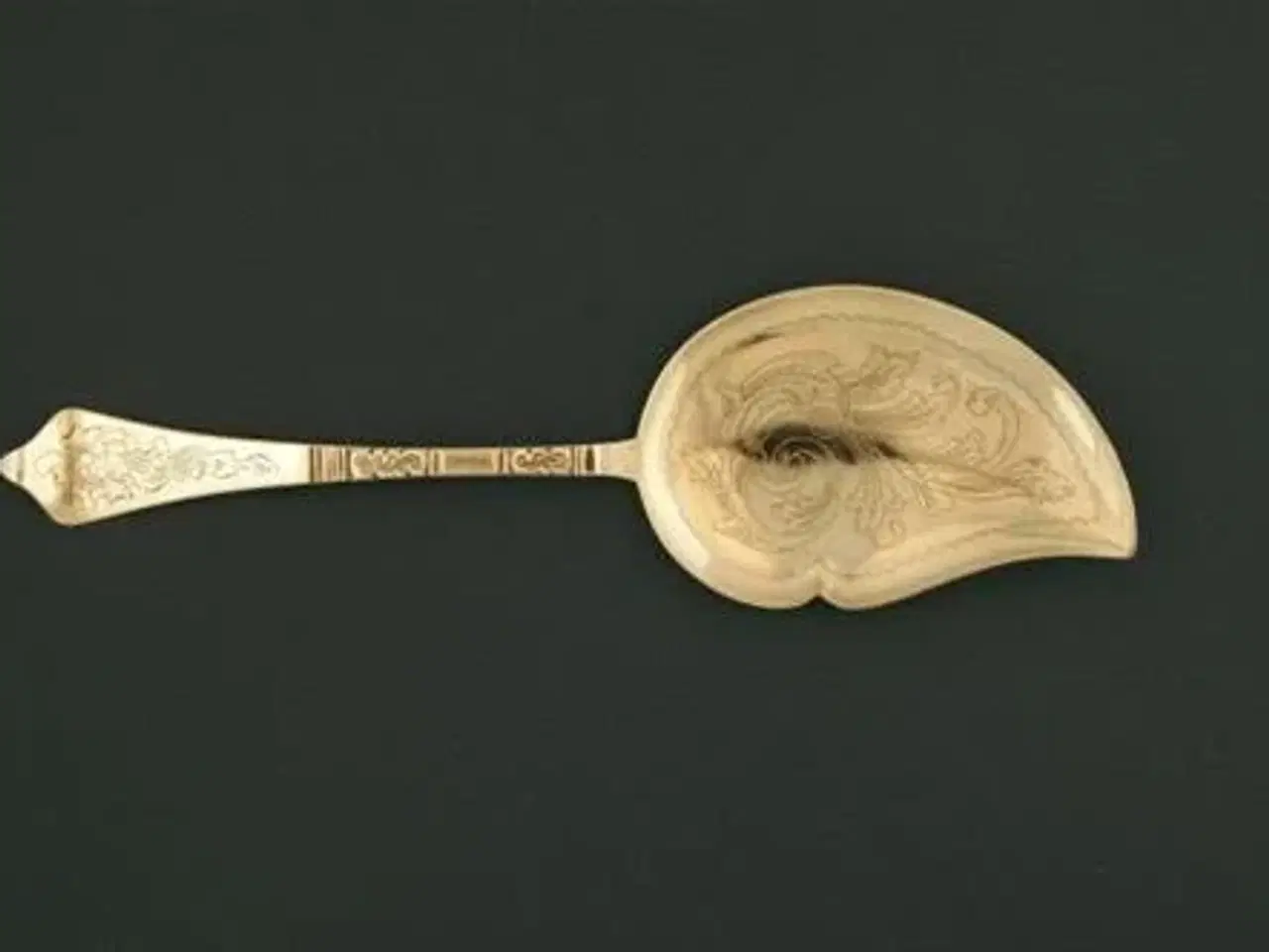 Billede 1 - Antik Rokoko Kagespade, 26 cm.