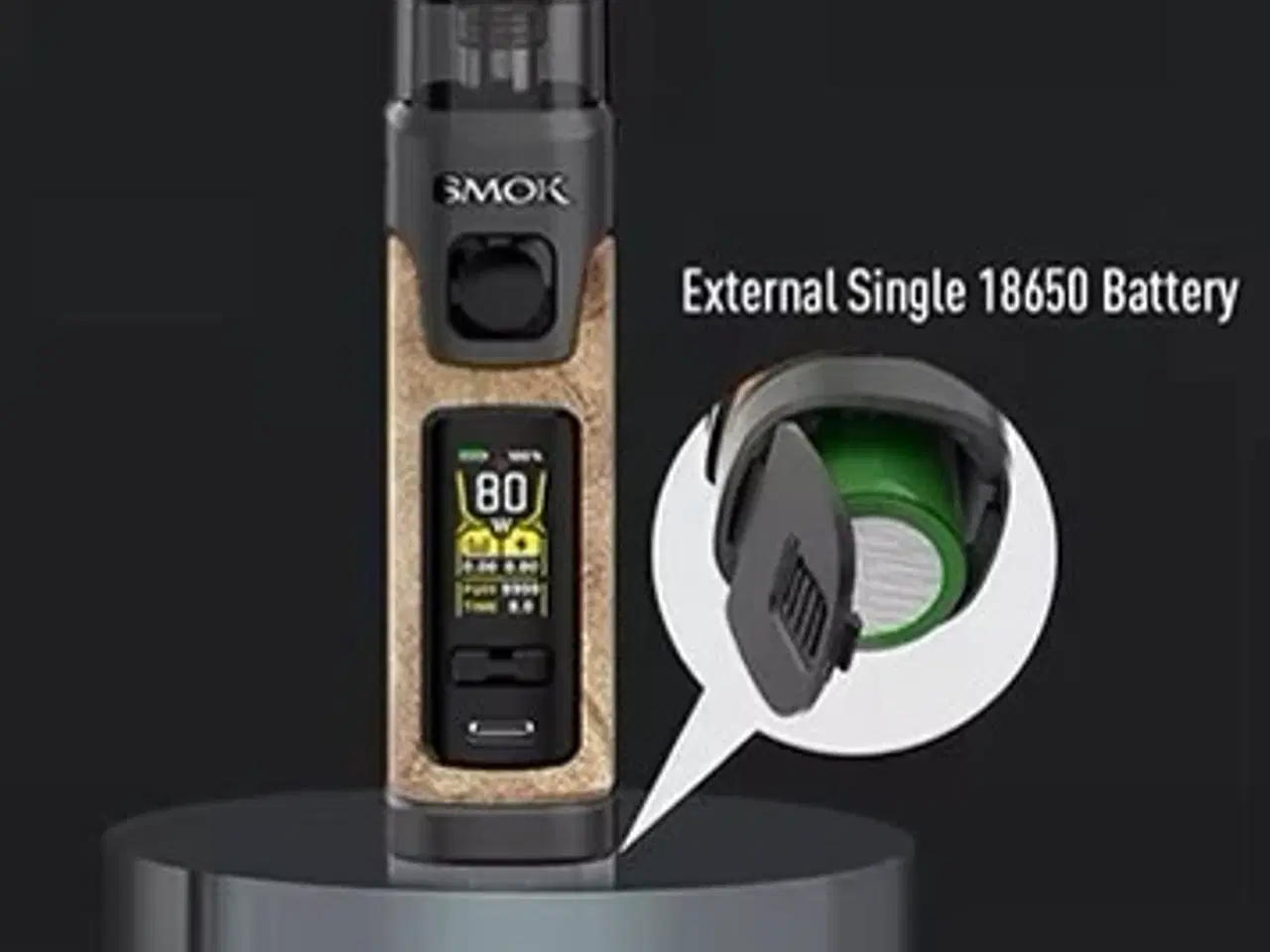 Billede 5 - SMOK RPM5 Pro eCig 80w og 18650 batterier.