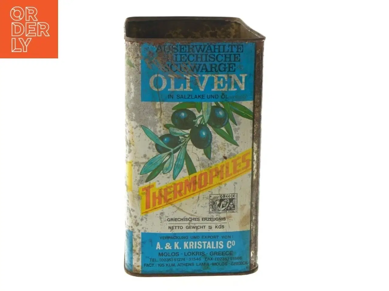 Billede 2 - Oliven dåse (str. 26,5x23 cm)