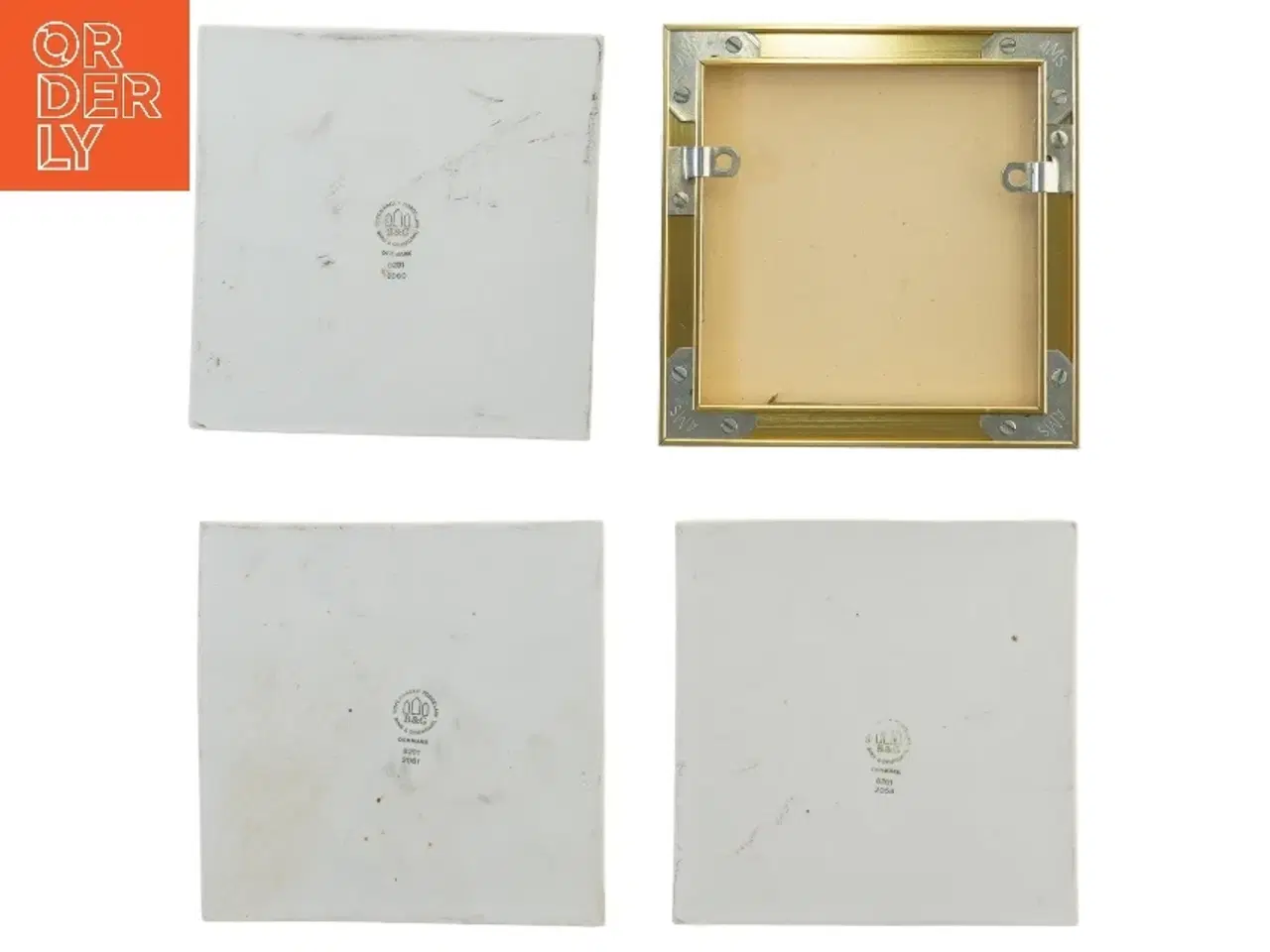 Billede 2 - Keramiske fliser med flymotiver fra B&G (str. 4 stk 15,5x15,5 cm)