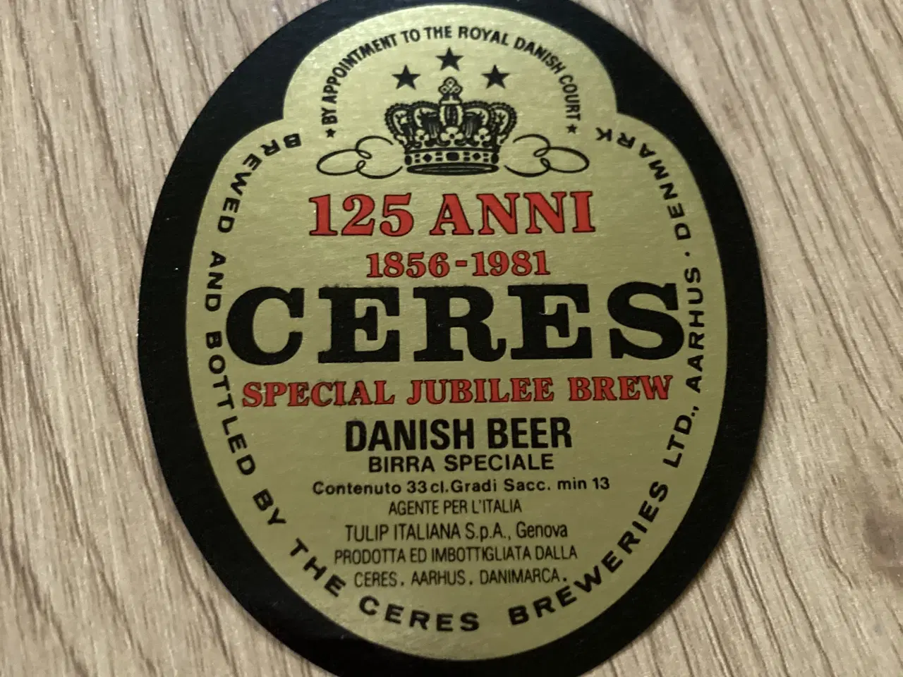 Billede 1 - Original øletiket fra Ceres Bryggerierne