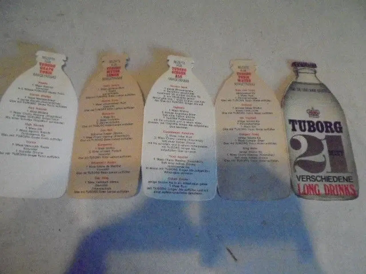 Billede 2 - Gammel Tuborg Long Drinksbog-reklame-folder  