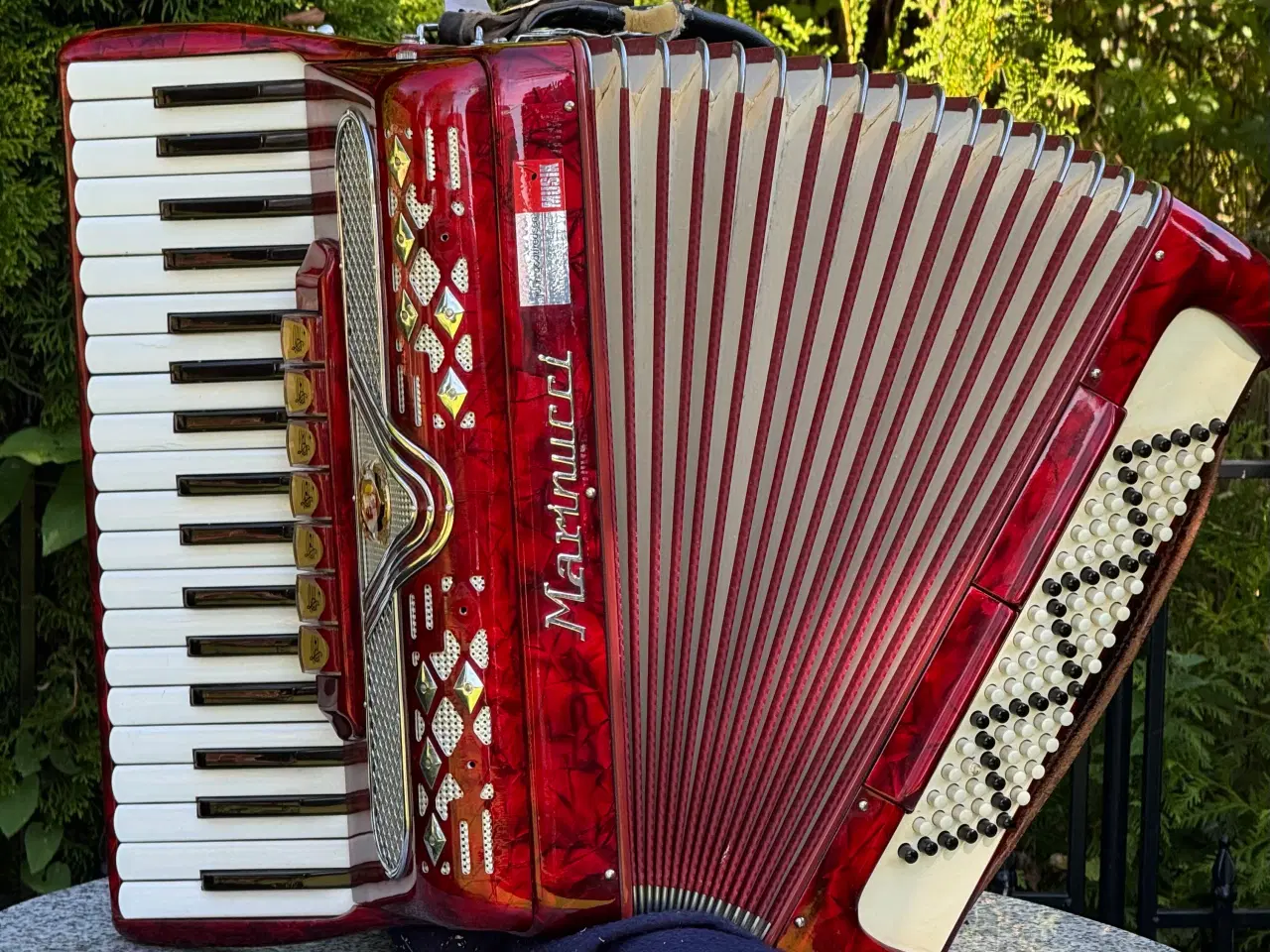 Billede 7 - Marinucci – Italiensk bold rød harmonika sælges fr