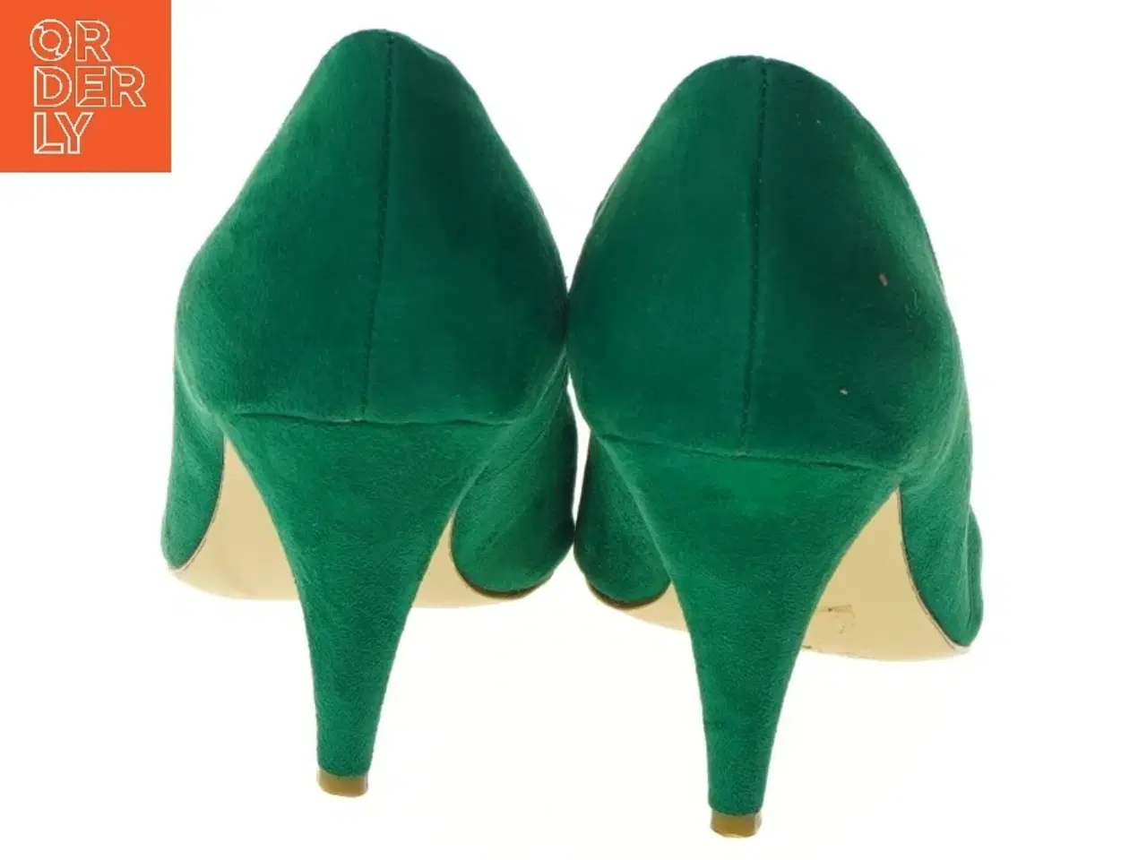 Billede 3 - Grønne stiletter med sløjfe fra H&M (str. 38 )