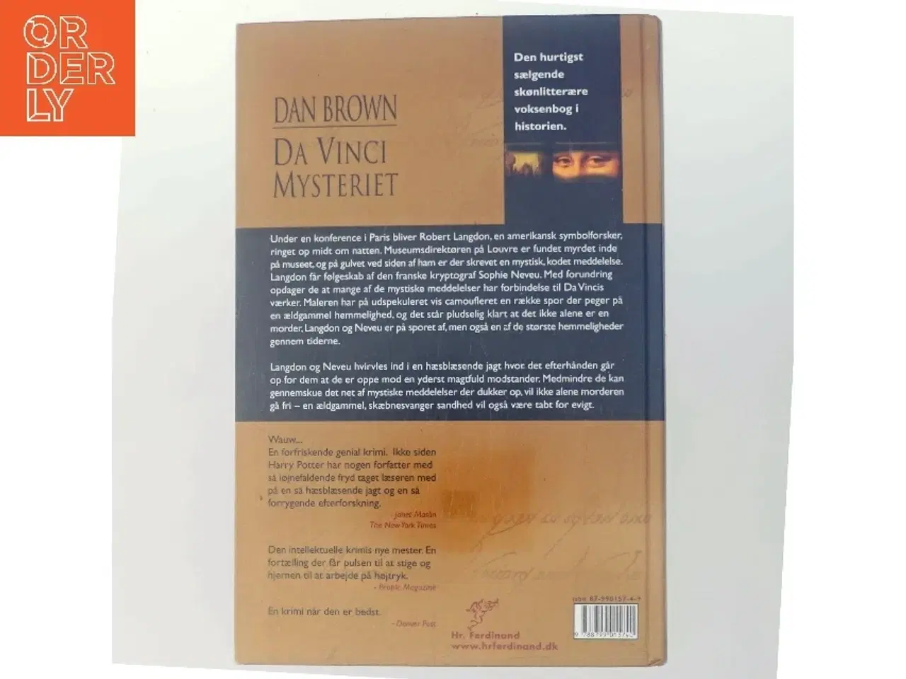 Billede 3 - Da Vinci Mysteriet af Dan Brown (Bog)