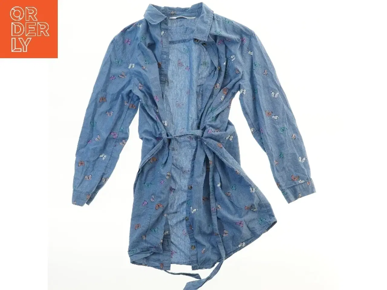 Billede 1 - Langærmet skjorte med sommerfugle fra H&M (str. 140)