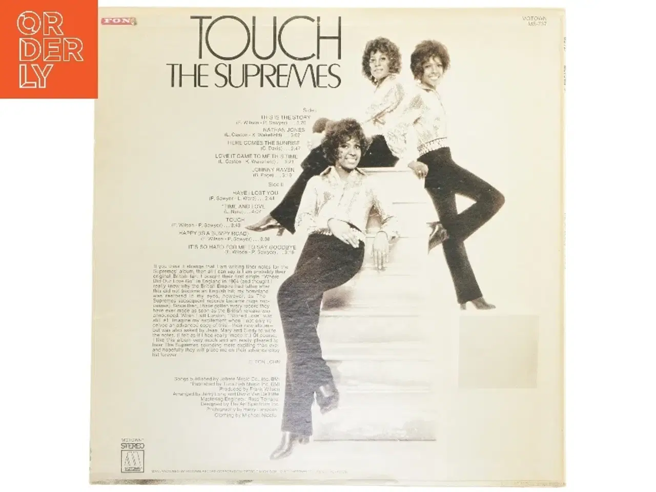 Billede 2 - Touch - The Supremes vinyl album