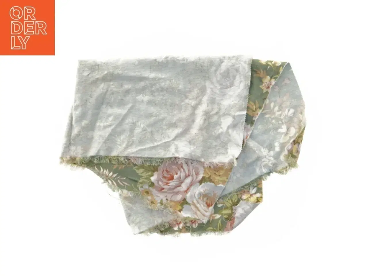 Billede 5 - Blomstret tekstil (str. 67 x 55 cm)