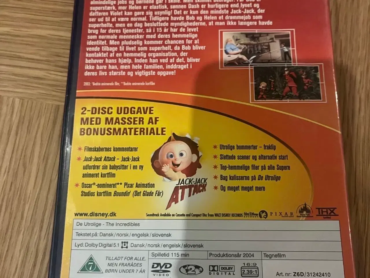 Billede 2 - Disney Pixar De Utrolige 2-disc special edition