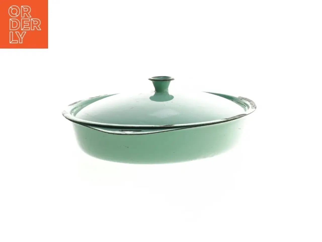 Billede 2 - Vintage serveringsfad med låg (str. Ø 4,5x19 cm)