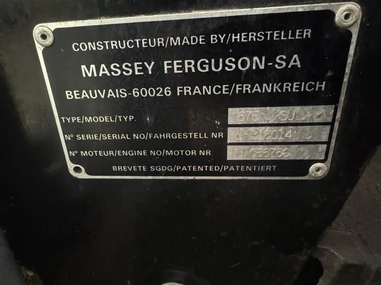 Billede 23 - Massey Ferguson 675 m. Chief frontlæsser