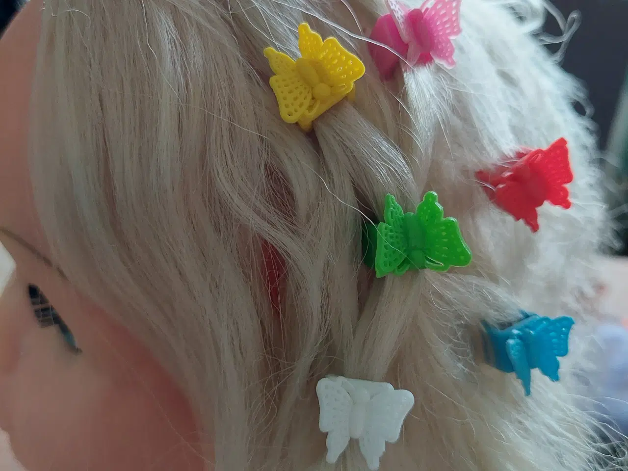 Billede 2 - Hårspænder, sommerfugle, 6 stk.