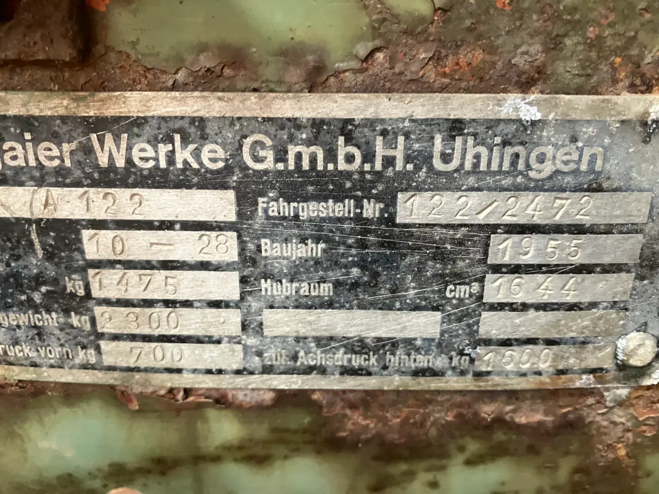 Billede 2 - allgaier a-122 årg 1955 2 cyl veteran traktor
