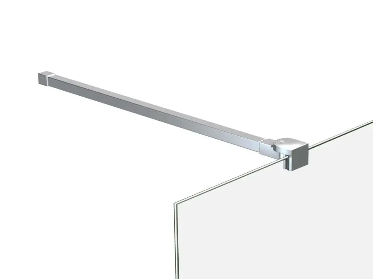 Billede 3 - Støttestang til brusevæg 70-120 cm rustfrit stål