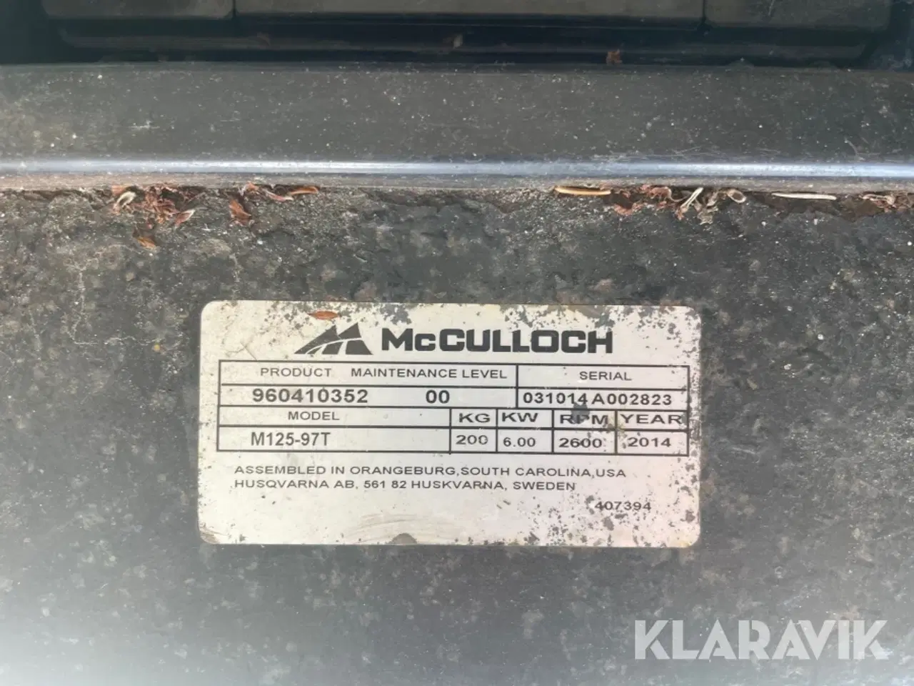 Billede 8 - Græsslåmaskine McCULLOCH M125-97T