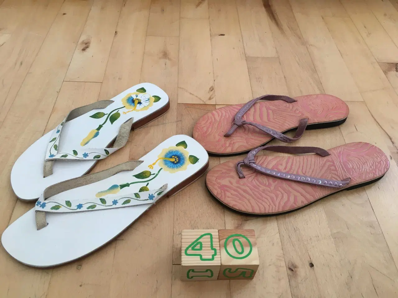 Billede 1 - Fine læder sandaler