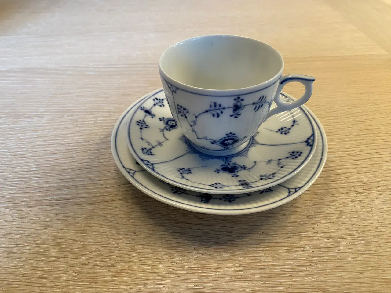 Billede 3 - Musselmalet riflet - kaffeservice