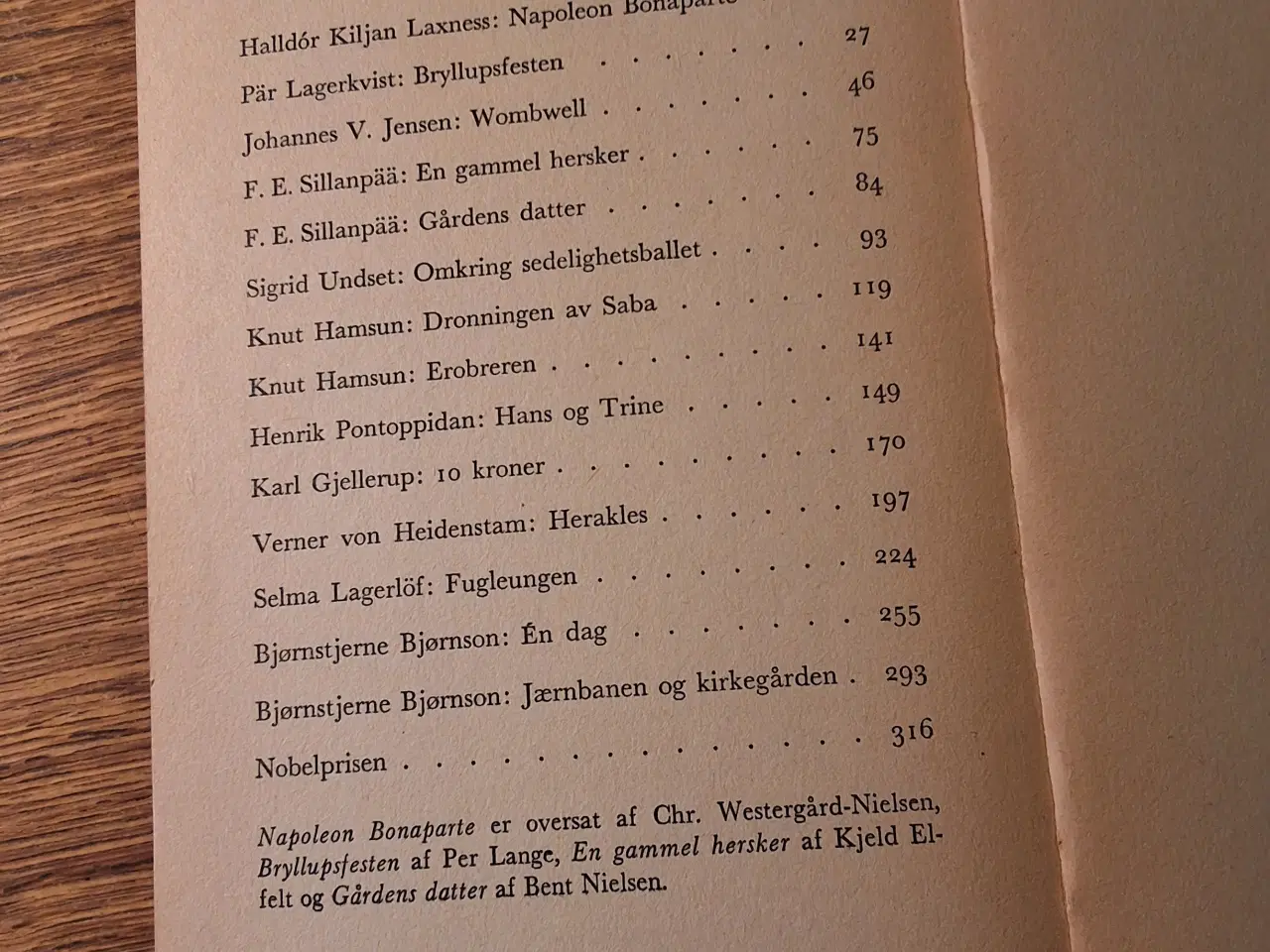 Billede 3 - Nordiske Nobelpristagere, Berømte noveller 