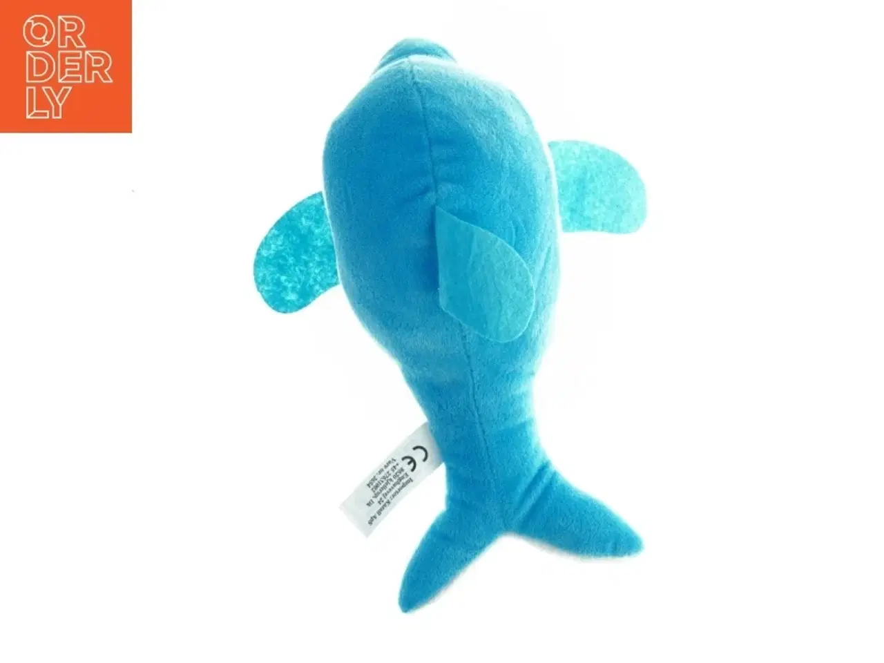 Billede 2 - Blå plysdelfin (str. 24 x 10 cm)