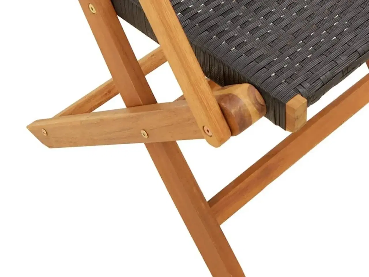 Billede 10 - Havestole 2 stk. massivt akacietræ og polyrattan sort