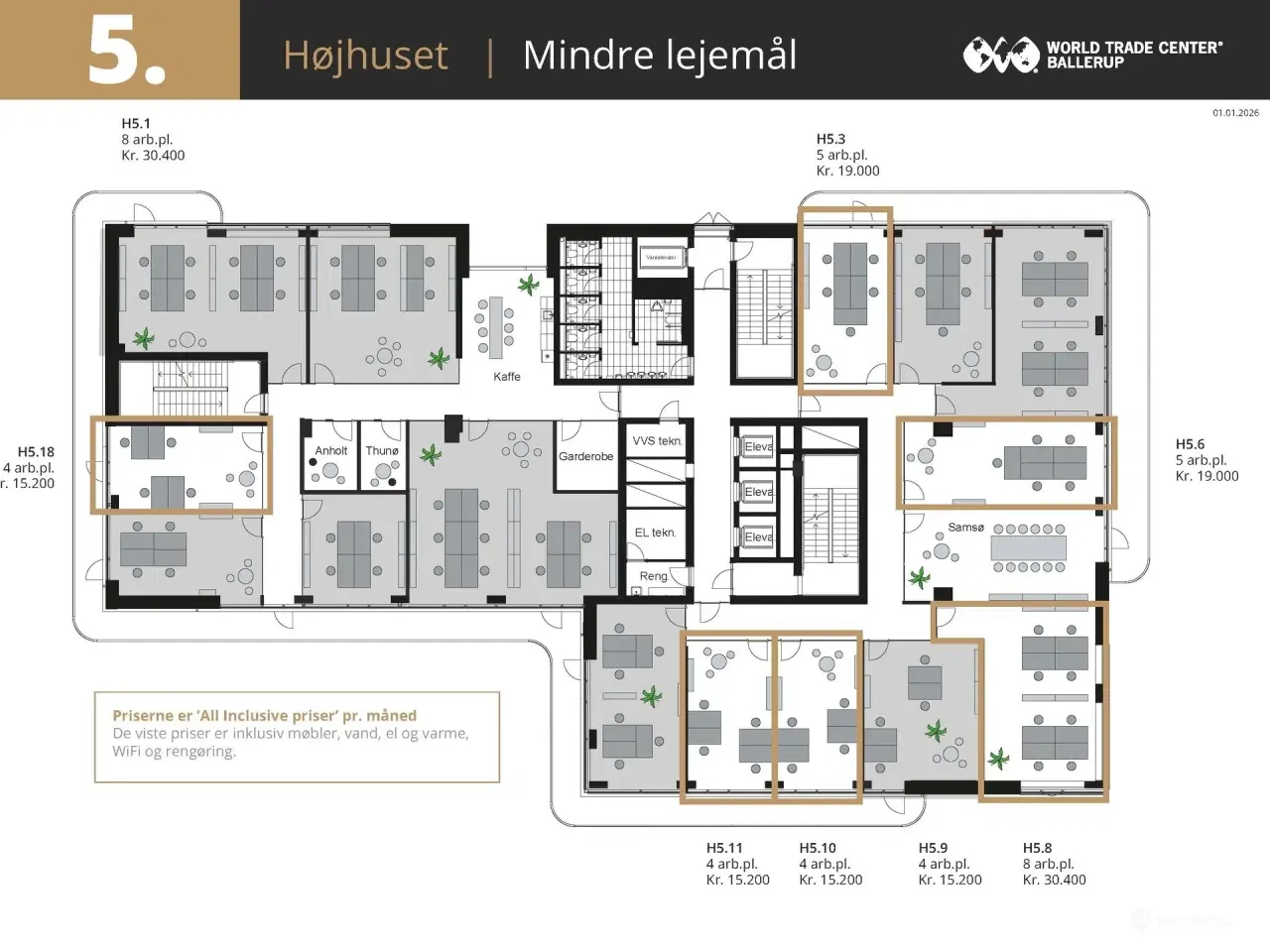Billede 15 - Fleksible kontorlejemål i internationalt miljø