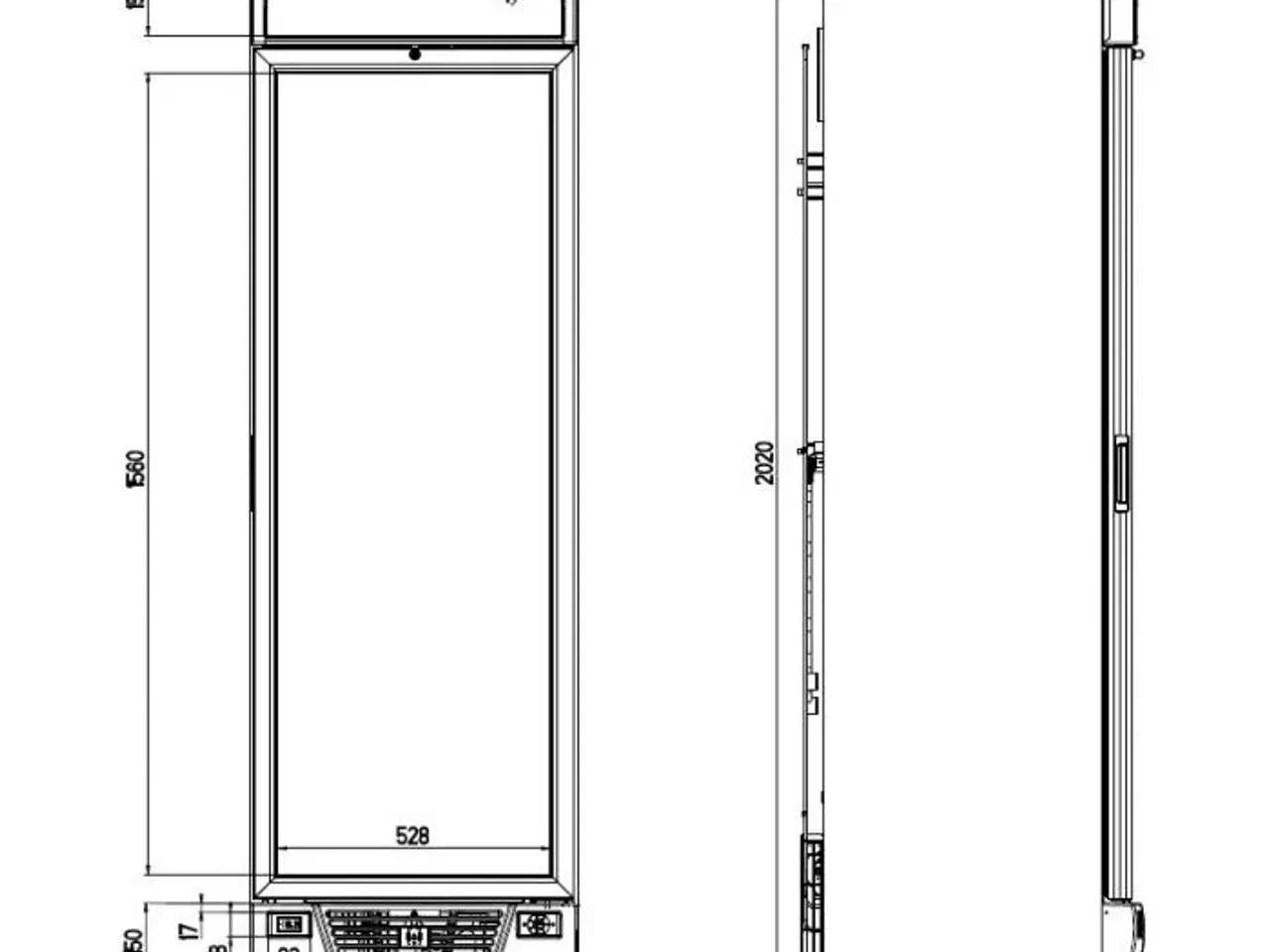 Billede 2 - Display fryseskab – med glas dør 382 liter