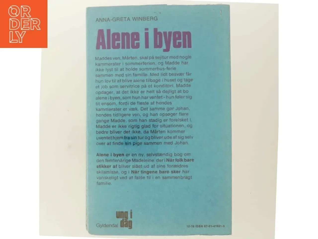 Billede 3 - Alene i byen af Anna-Greta Winberg fra Gyldendal