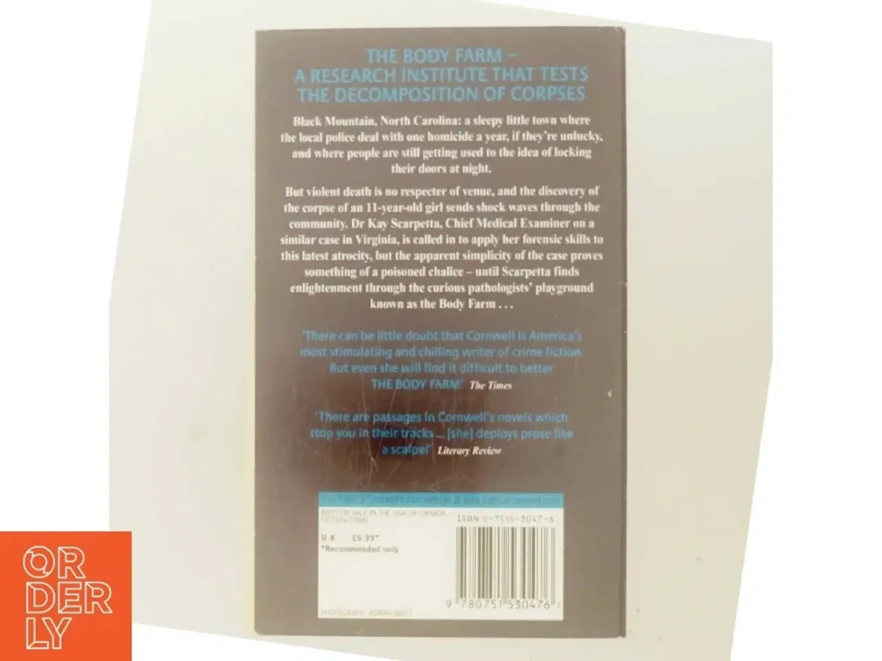 Billede 3 - The body farm af Patricia D. Cornwell (Bog)