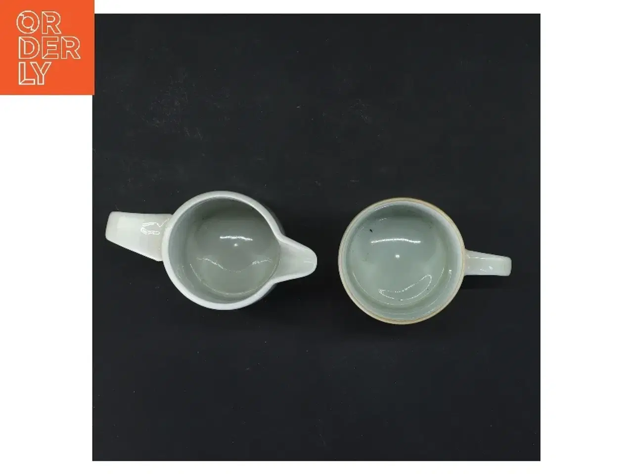 Billede 2 - Porcelæns mælkekande og kop fra Schmidt (str. 2 stk Ø 6,5&6 cm længde 9,5x7,5 cm)