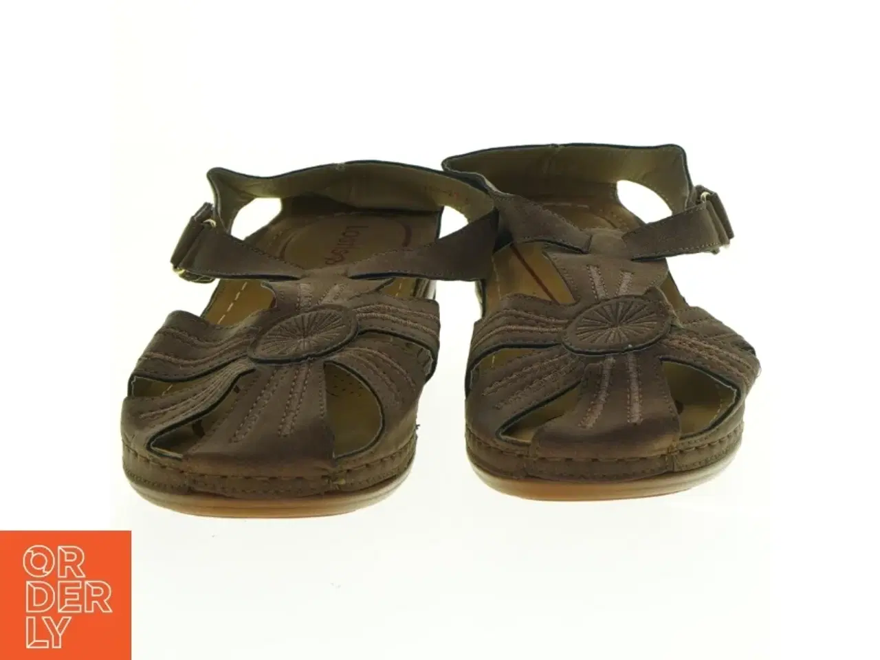 Billede 4 - Brune læder sandaler (str. 43)