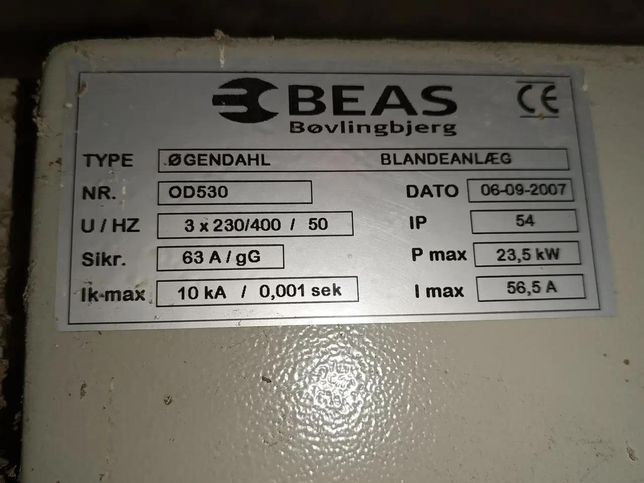 Billede 4 - Beas styreskab til Øgendahl anlæg